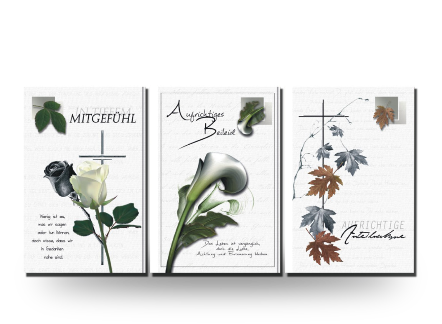 Trauerkarten Blumen