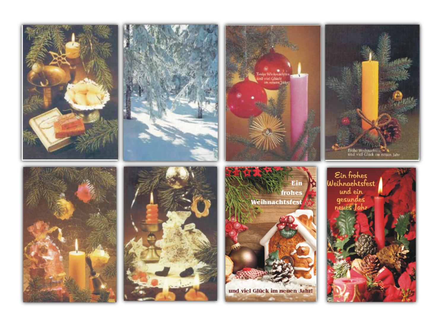 Weihnachtskarte ohne Umschlag