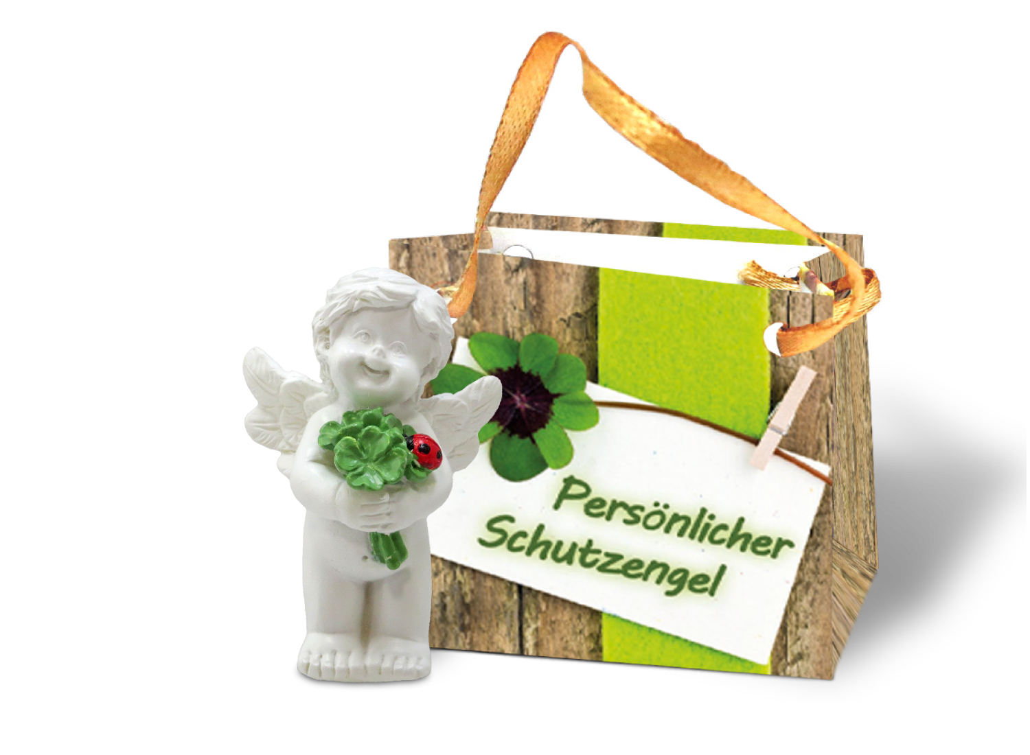 Glücksengelchen in Tüte