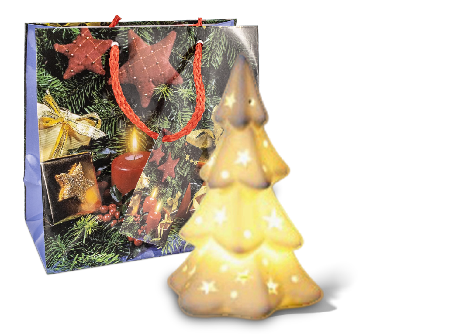 Porzellan Tanne mit LED