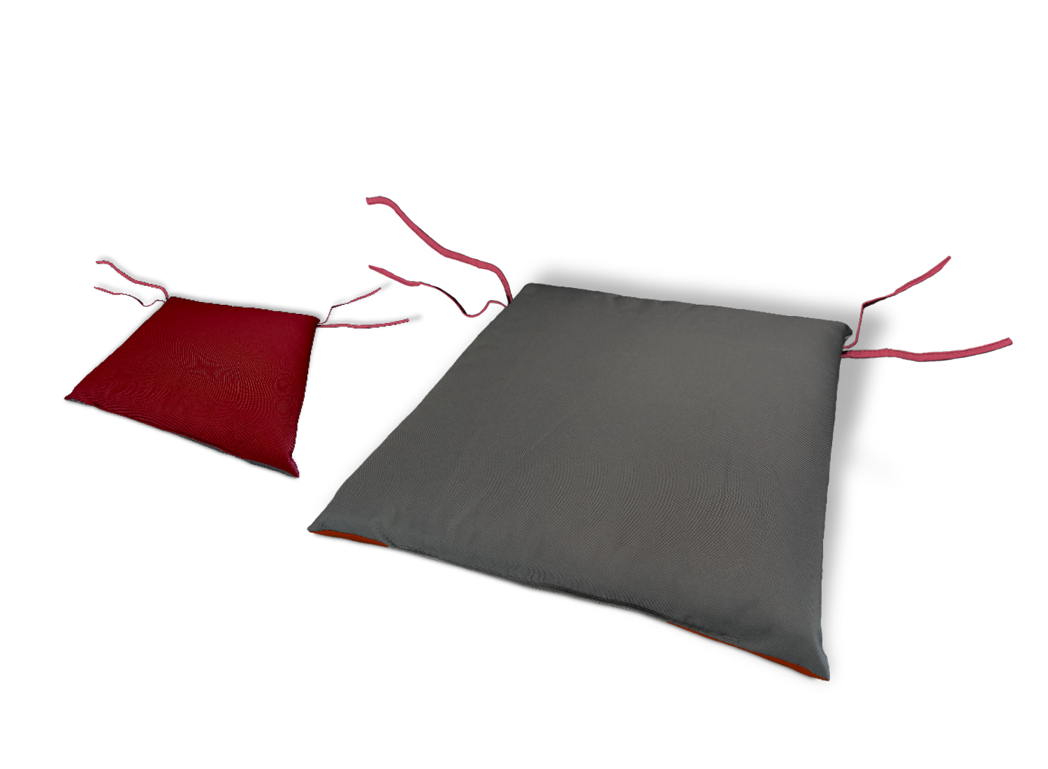 Stuhlkissen mit Bindeband und Nässeschutz