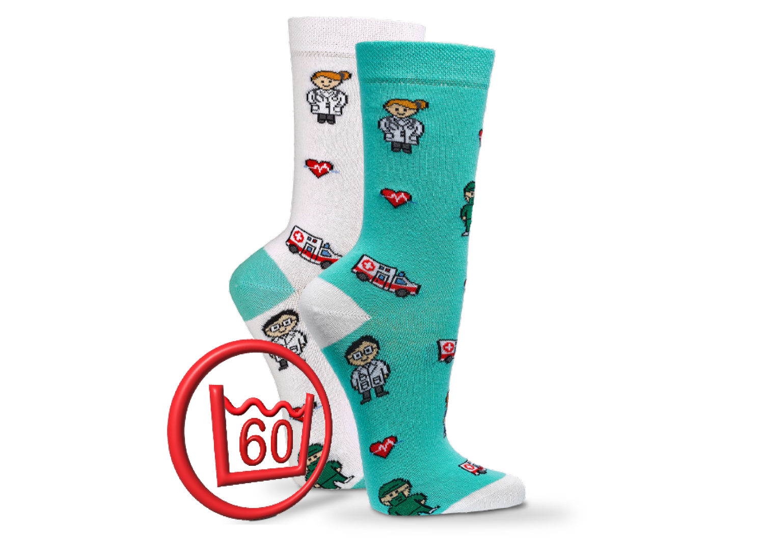 Krankenschwester-/-pflegersocken Gr. 36-41 1Paar