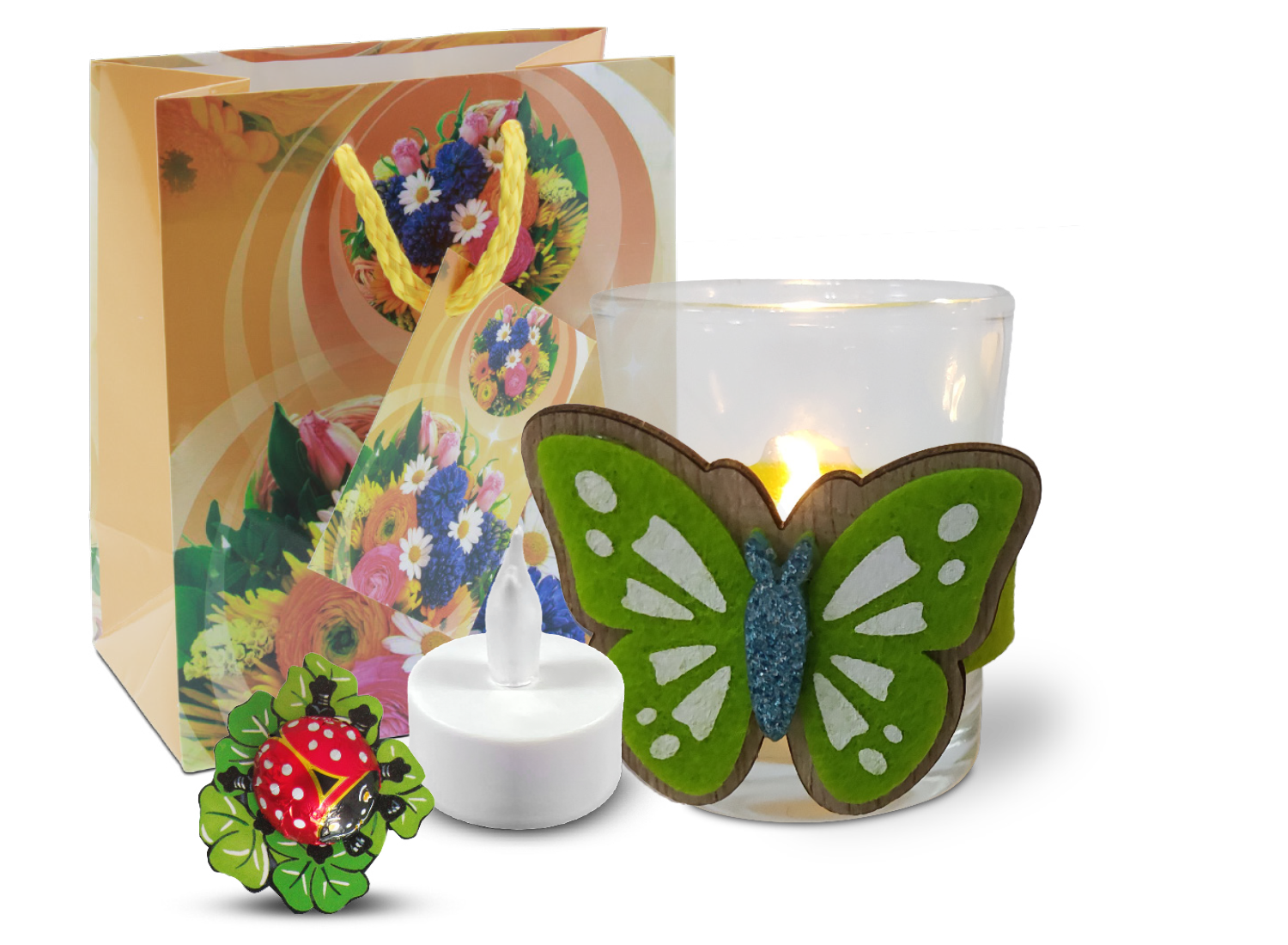 Glasteelichthalter "Schmetterling"