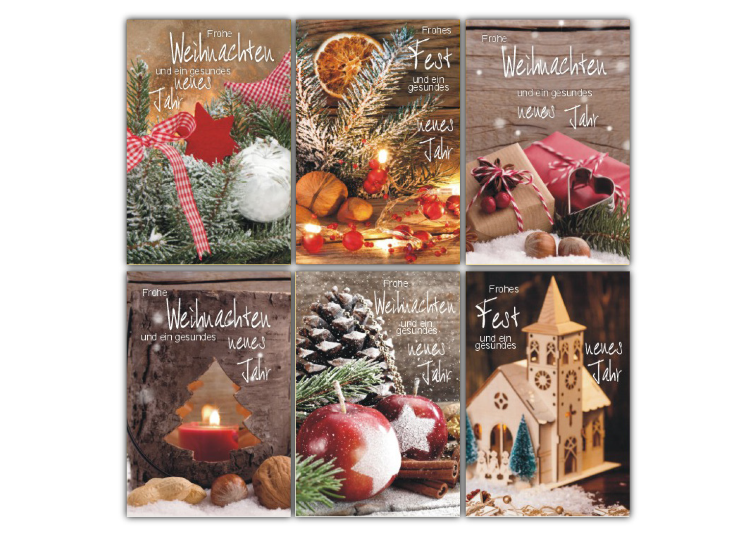 Weihnachtskarte mit Umschlag