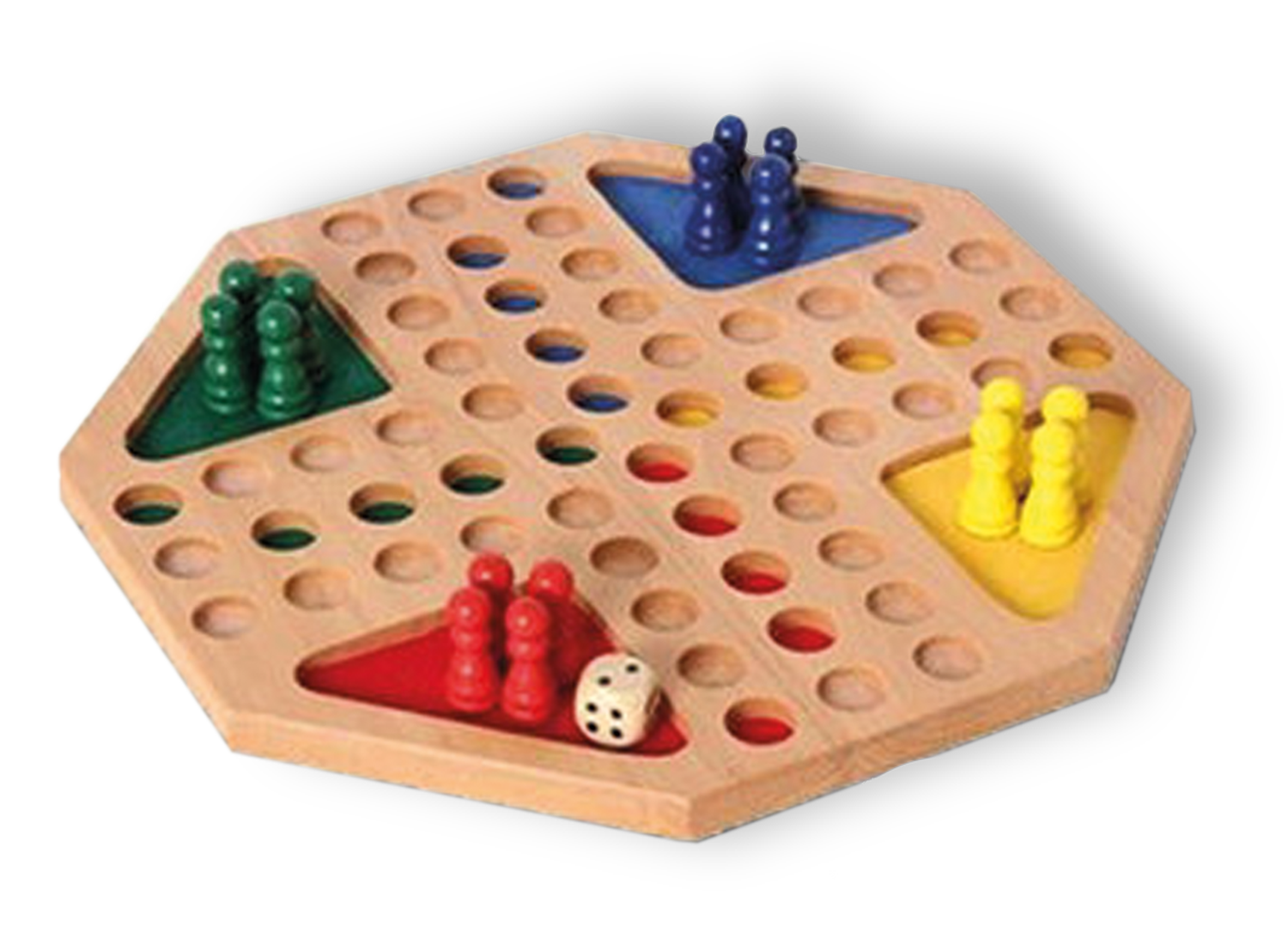 Big Ludo - versenkte Spielfelder