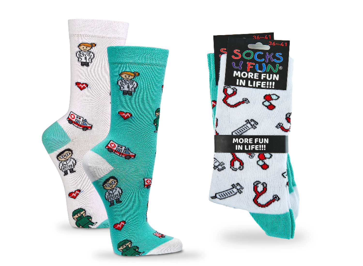 Krankenschwester-/-pflegersocken Gr. 36-41 1 Paar