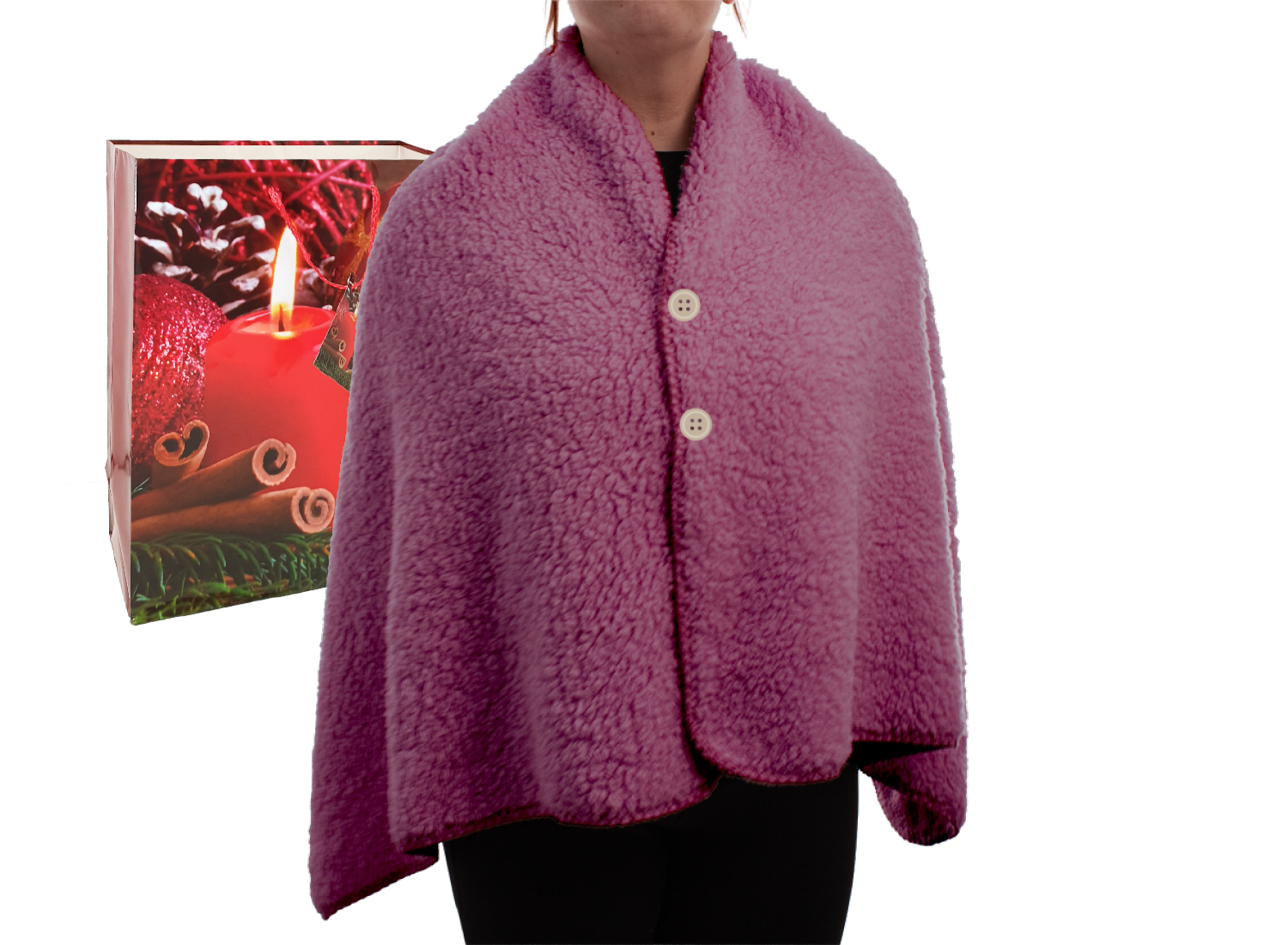 kuschliger Poncho Flanell