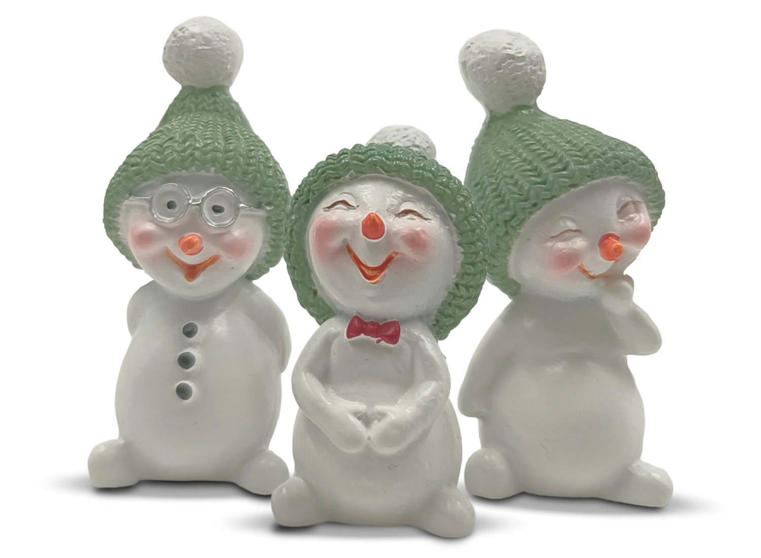 Schneemann mit Salbei Mütze zum Stellen