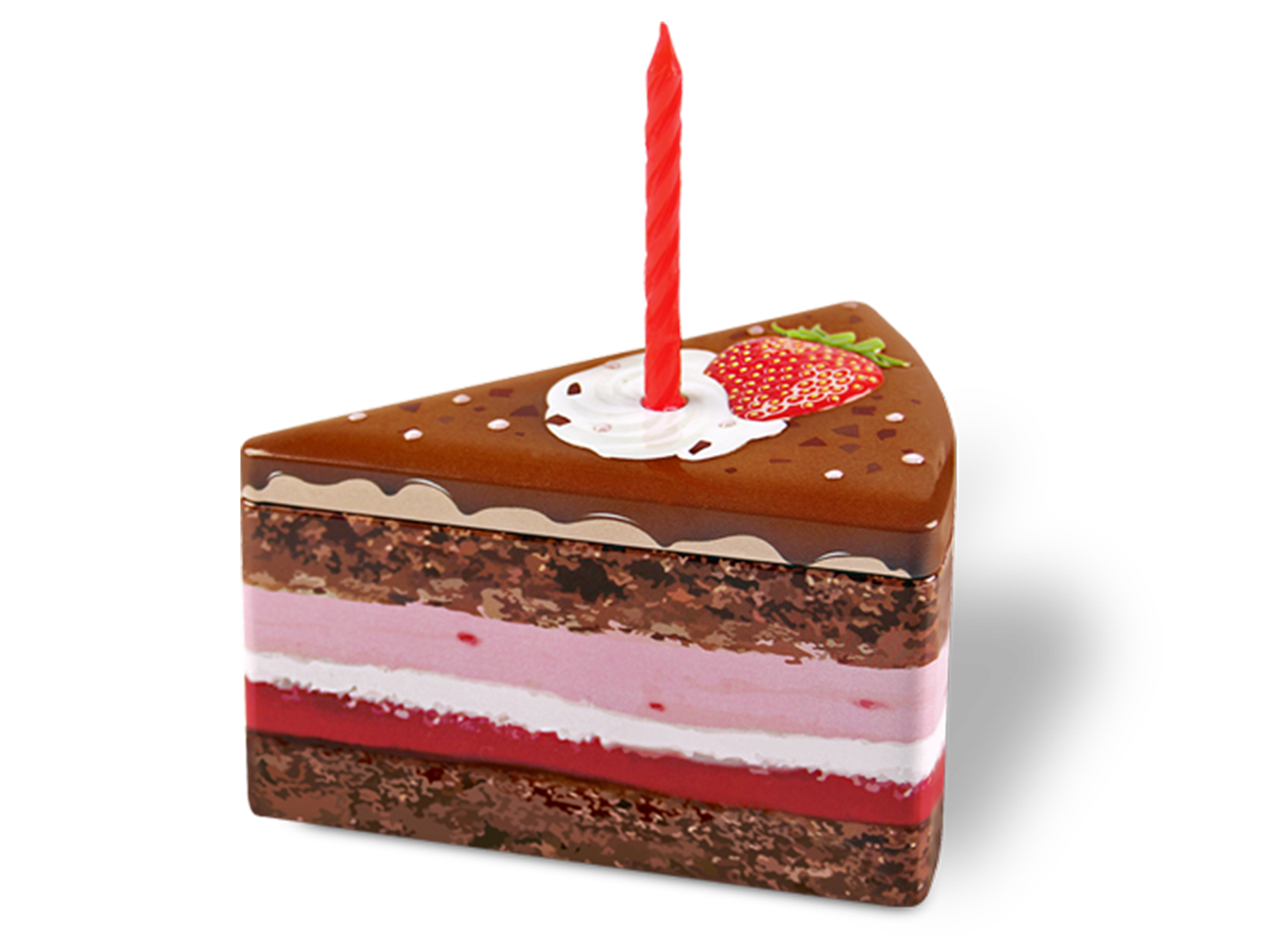 Geburtstagstorte mit Kerze