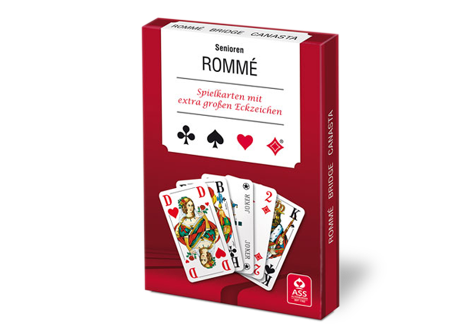 Rommè mit extra großen Eckzeichen