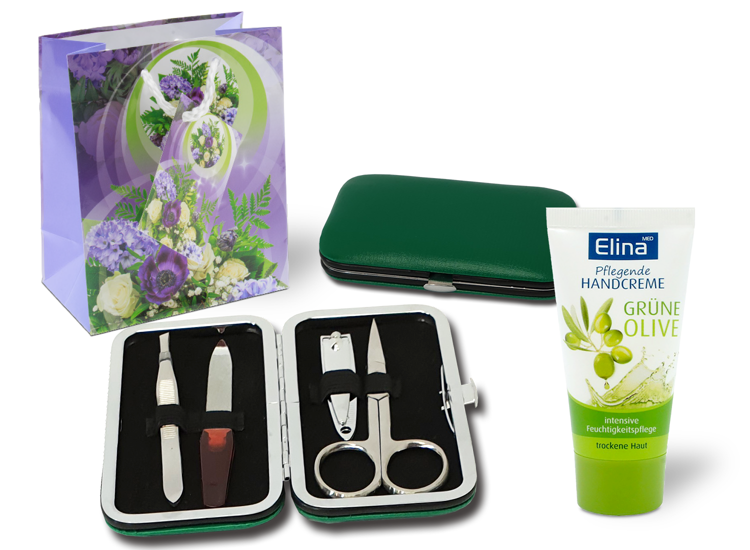 Manikürset grün 4-teilig