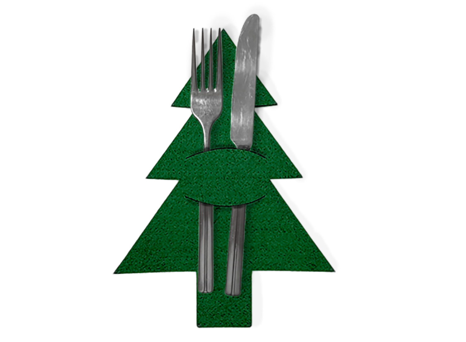 Besteckhalter Tannenbaum Filz