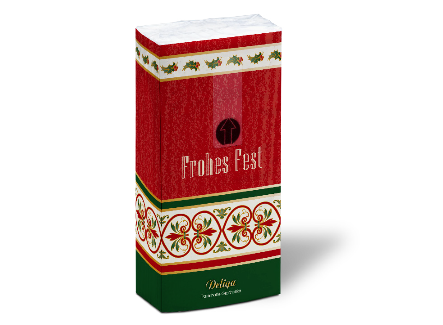 Zellstofftaschentücher "Frohes Fest"