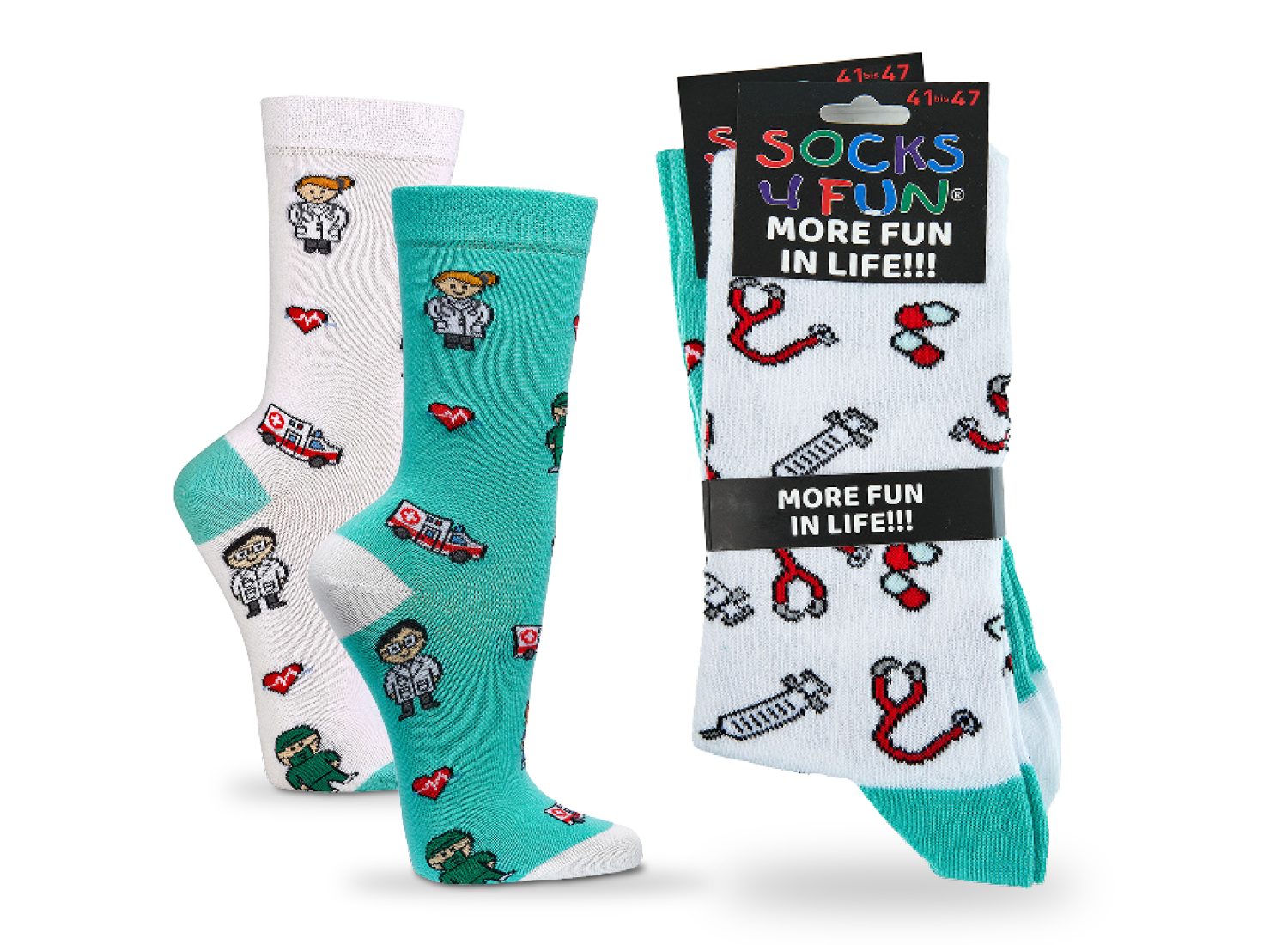 Krankenschwester-/-pflegersocken Gr. 42-47